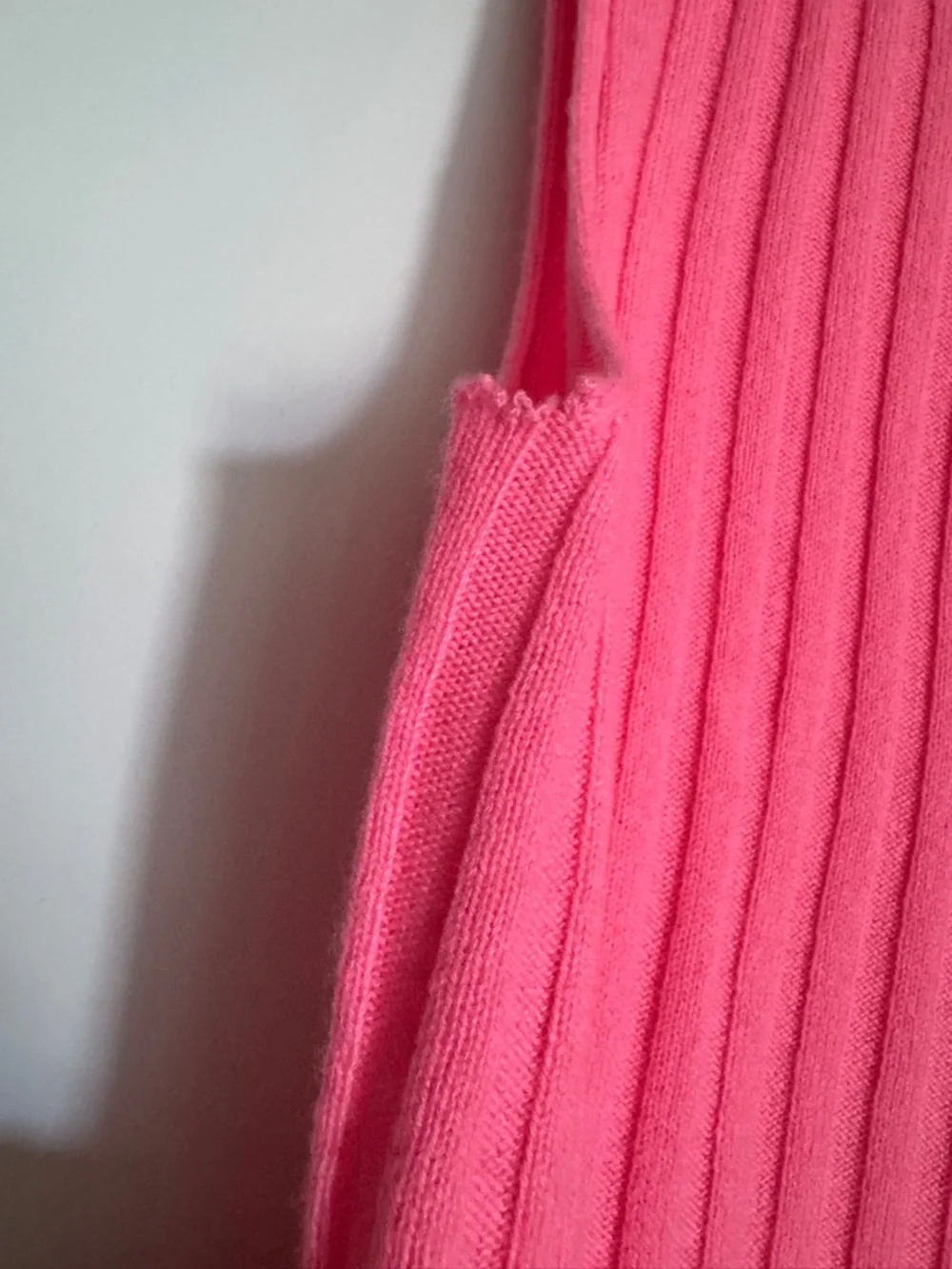 NWT J. CREW Women’s Wide-rib cashmere sweater shell Neon Capri Medium *SEE NOTE* - Picture 12 of 16